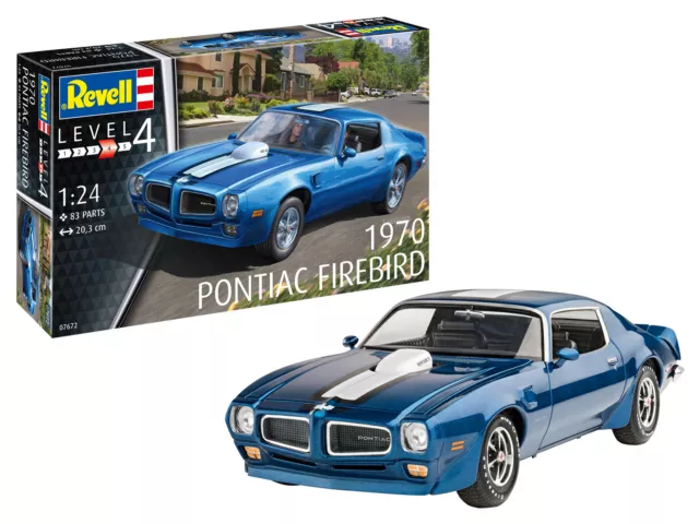 1970 Pontiac Firebird 1:24 Plastic Model Kit 07672 REVELL