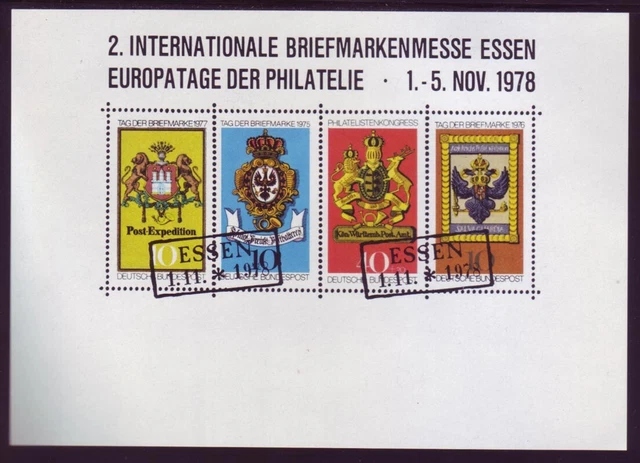 Vignette 1978 2. Internationale Briefmarkenmesse Essen Tag Der Briefmarke