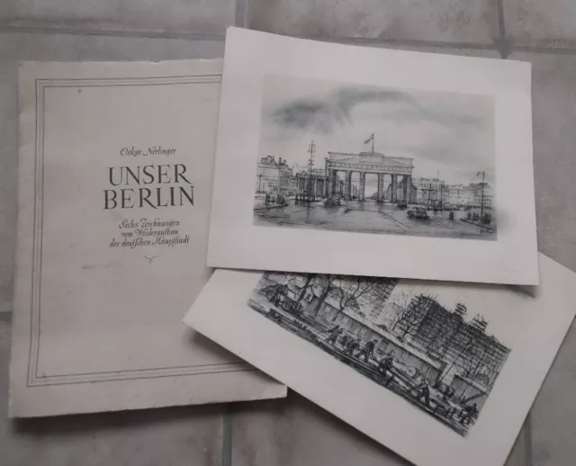 UNSER BERLIN Sechs Zeichnungen vom Wiederaufbau der deutschen Hauptstadt DDR ?
