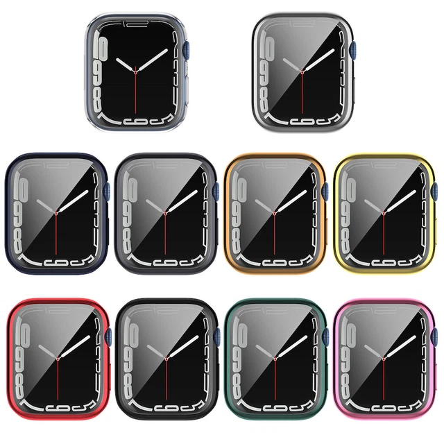 Apple Watch Schutzhülle Serie1 2 3 4 5 6 7 8 Ultra Silikon Hülle Displayschutz 8