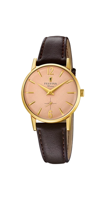 RELOJ FESTINA MUJER Clasico Correa Piel Acero dorado F20255/2 EUR