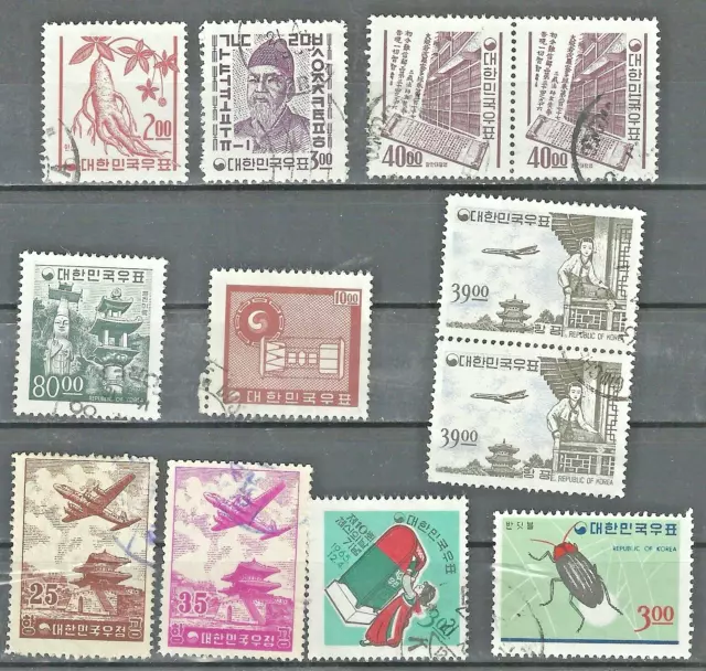 South Korea Stamps:  Used Lot.