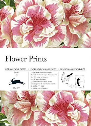 Flower Prints: Gift  Creative Paper Book Vol 77 by Pepin Van Roojen (Paperback 2