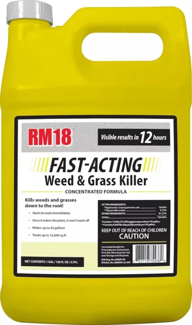 Fast-Acting Weed & Grass Killer Herbicide, 1-gallon