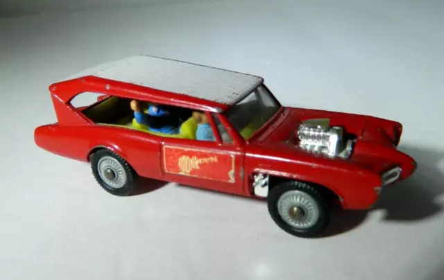 Monkees GTO Monkee Mobile Diecast Car 1/64 with 4 Band figs Vintage 1960s Husky