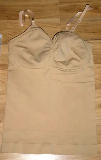 X Conturve Shapewear Vest Cami Bra Tummy Control Nude Size Xl Bnip