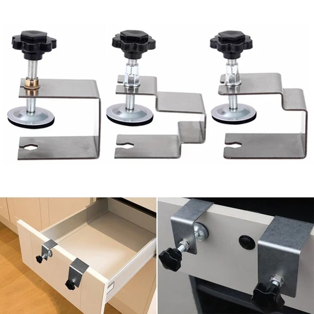 Stainless Steel Drawer Installation Clamp Drawer Front Fastener Hardware Jig