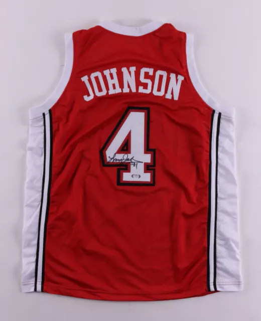 Larry Johnson Signed UNLV Runnin' Rebels Jersey  (PSA COA)  1991 #1 Overall Pick
