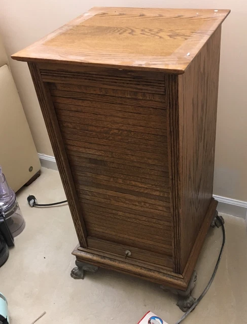 Antique Wood Slot Machine Stand Casino Gambling Vintage 