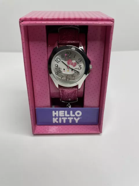 Sanrio Hello kitty watch with women's pink band