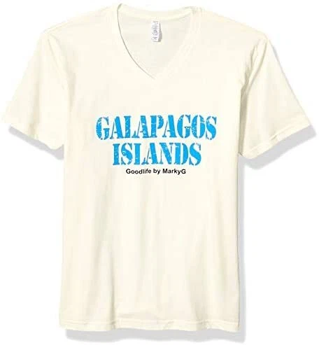 Marky G Apparel Printed Galapagos Islands Graphic Premium Short Sleeve V-Neck