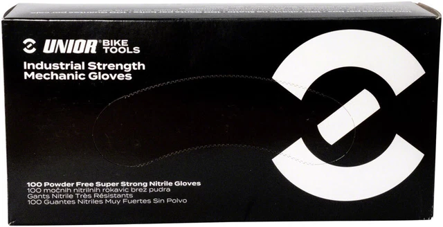 NEW Unior Industrial Strength Nitrile Mechanic Gloves - Box 100 Medium