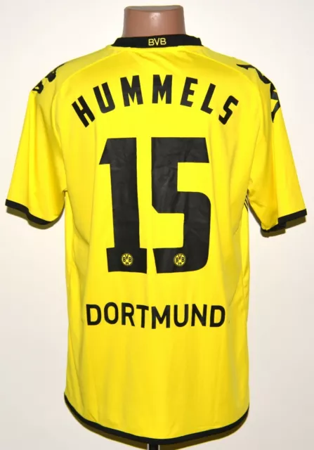 Borussia Dortmund 2011/2012 European Home Football Shirt #15 Hummels L