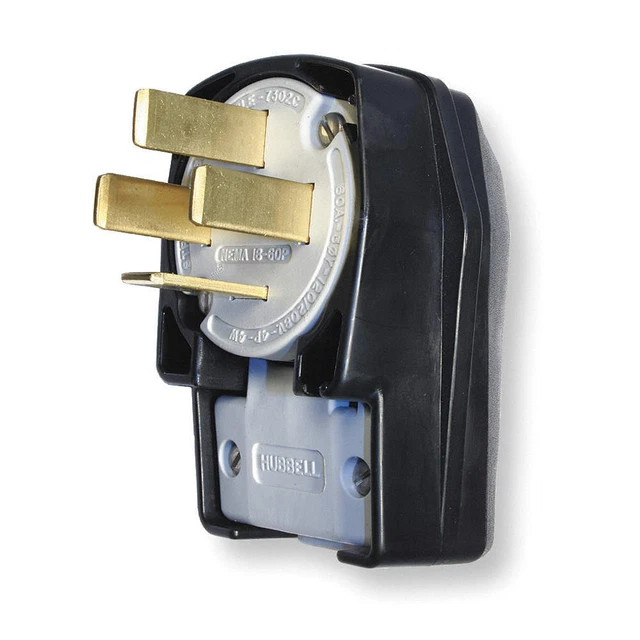 HUBBELL HBL7302C Angle Plug,18-60P,60A,120/208VAC 3 Phase