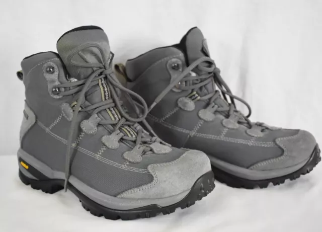 Asolo Hiking Boots Womens 6.5 GRAY StRATUS GTX Gore-Tex Mid Lace Up Suede Mesh