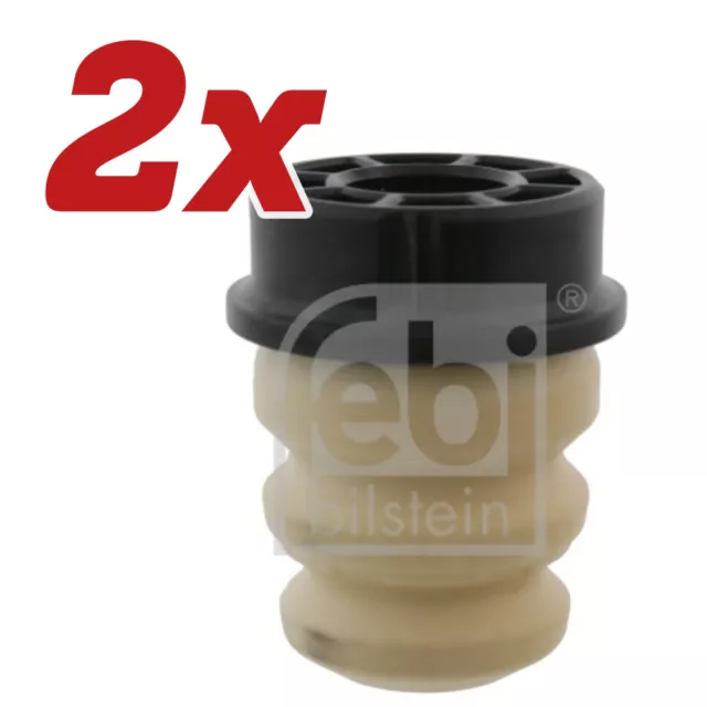 2x FEBI BILSTEIN ANSCHLAGPUFFER FEDERUNG FÜR SEAT IBIZA SKODA FABIA VW FOX POLO