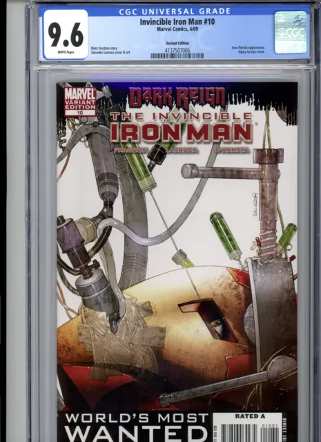 Invincible Iron Man #10 (2009) Marvel CGC 9.6 White Variant
