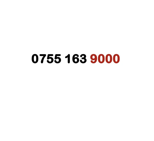 Gold Vip Business Easy Memorable Platinum Diamond Mobile Number Sim Card 9000