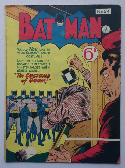 Batman comic #54 (1950s) KG Murray Australian Reprints GD+