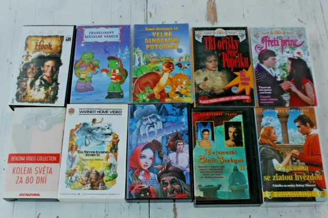 10x VHS Kassetten Sammlung Kinderfilme Märchen Klassiker -- Sprache: Tschechisch 2