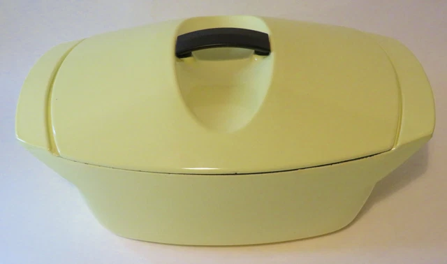 Cazuela grande Le Creuset hierro fundido fuente Raymond Loewy excelente estado