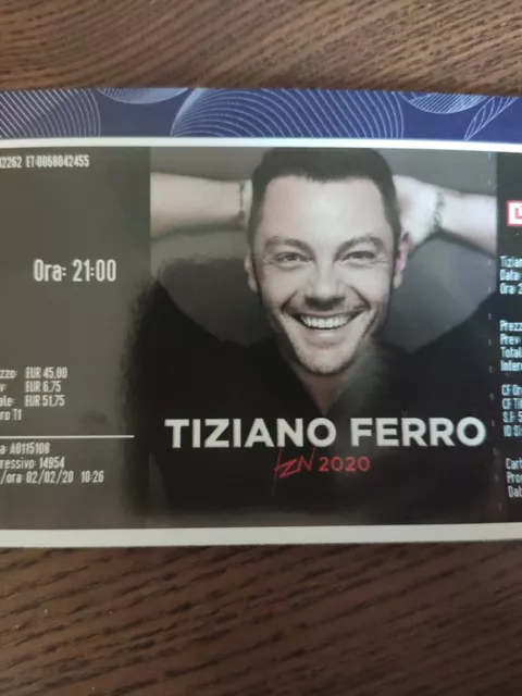 biglietto concerto Tiziano Ferro Roma 24 giugno