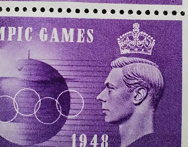 Cylinder block of 1948 Olympic Games and four block. Both showing "crown error".