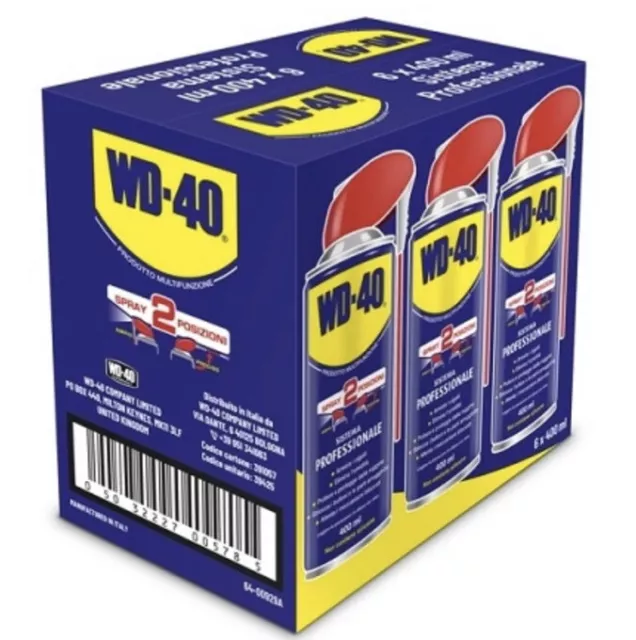 2 Kit Pack Wd-40 Promo Da 400 Ml Professionale Da 6 Pezzi Totale 12 Pezzi