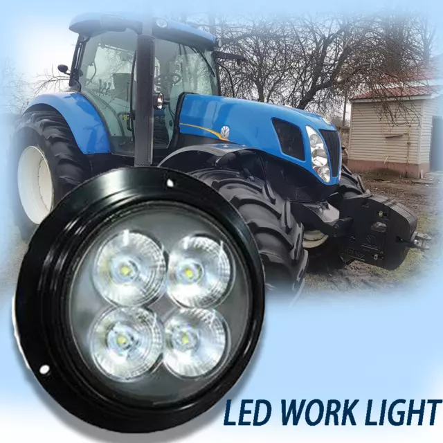 Round LED Flood Light Lamp for Ford New Holland T7030 T7040 T7060 TN60 70 85