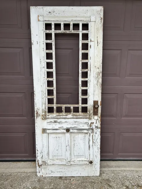 Antique Vintage Victorian Wood Wooden Door