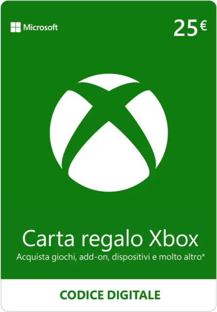 Xbox Live - 25 EUR Carta Regalo, Gift Card [Xbox Live Codice Digital]