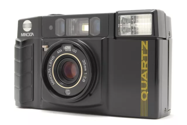 [NEAR MINT w/Case] Minolta AF-S QUARTZ DATE QD Compact Film Camera Black JAPAN