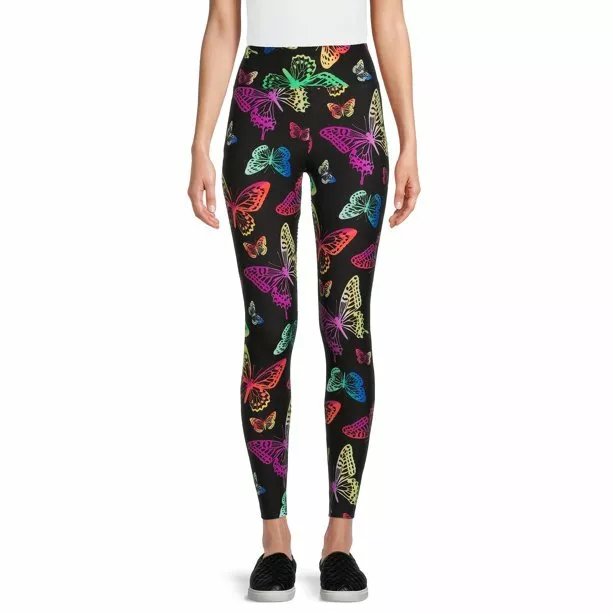  NoBo Sueded Ankle Legging XXXL (21) Black Floral