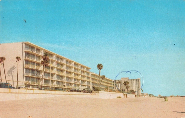Ormond Beach FL Florida, Beachfront Hotels, Vintage Postcard