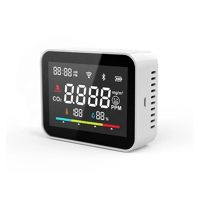 Tuya Carbon Dioxide Detector Indoor Agricultural Greenhouse V8J6