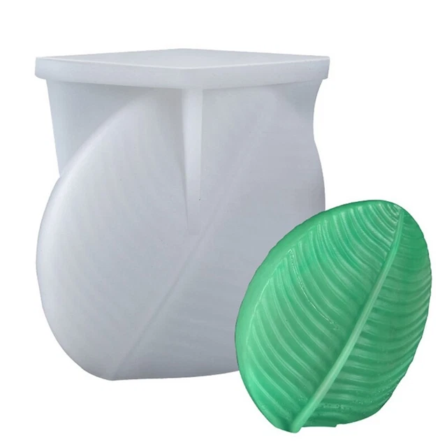 Candle Mold DIY Handmade Leaves Silicone Mold Leaf Green Leaf Candle Handma X8J6