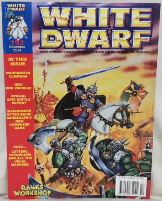 WHITE DWARF Magazine Issue 192 - Warhammer 40K - 1995