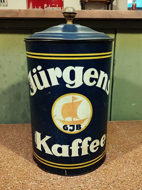 Große Jürgens Kaffee Container Blechdose Tante Emma Kaffeedose Containerdose