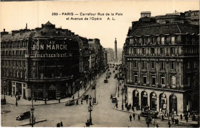 CPA PARIS 2e-Carrefour Rue de la Paix et Avenue de l'Opéra (322128)