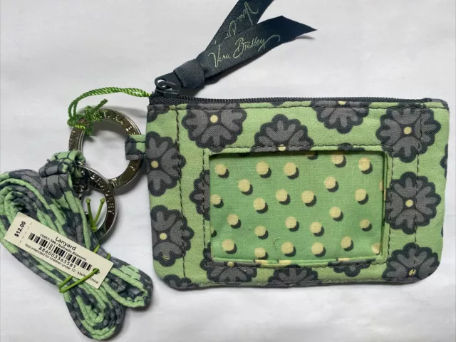 NWT Vera Bradley Zip ID Case & Lanyard Nomadic Blossoms  Retired Pattern