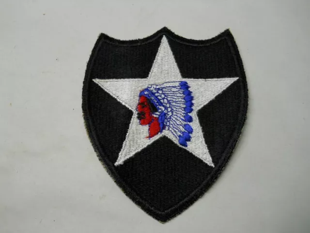 Wwii Us 2Nd "Indian Head" Infantry Patch (Nr) #3