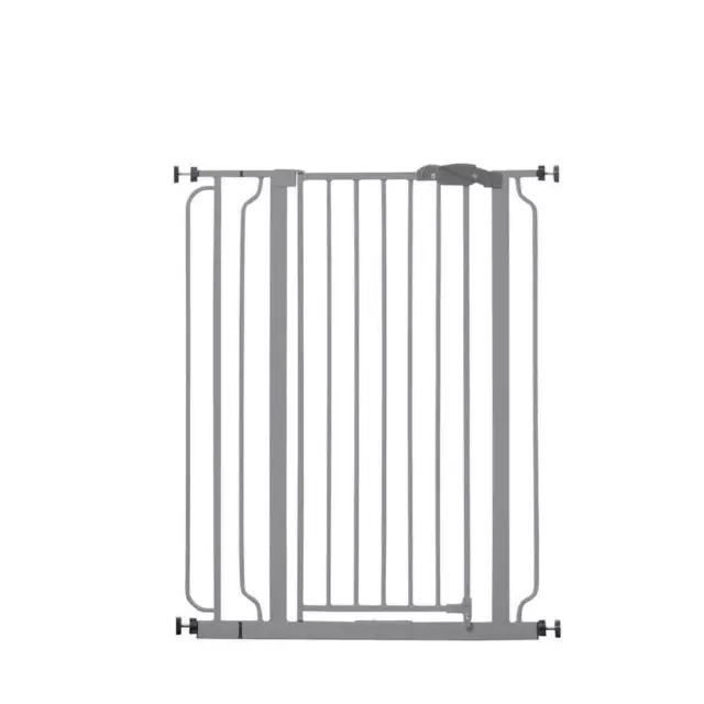 Regalo Easy Step Extra Tall Walk Thru Baby Safety Gate, Platinum, 36 inches Tall