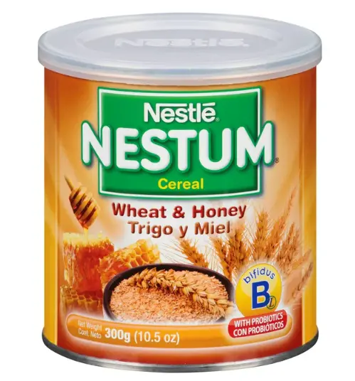 Cans Nestle Nestum Infant Cereal Wheat & Honey 10.5-Oz | Free Shipping |