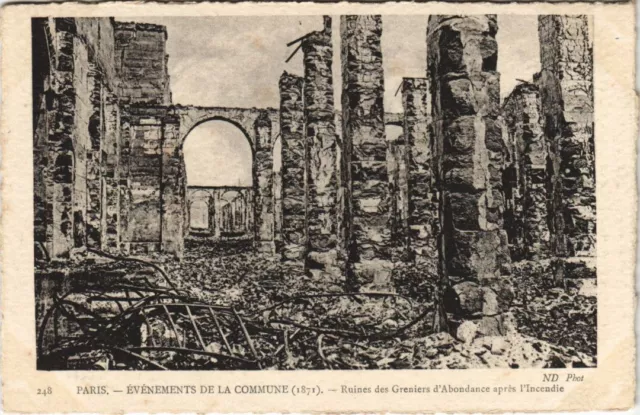 CPA Commune PARIS Grenier de l'Abondance GUERRE MILITAIRE 1870 (50360)