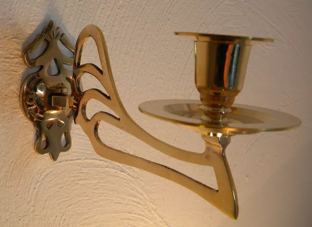 Lámparas de Piano Candelero Candelabro Pared un Brazo Art Deco Latón Color Oro