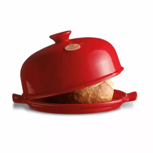 Cloche Pain Emile Henry Céramique Rouge 34 CM