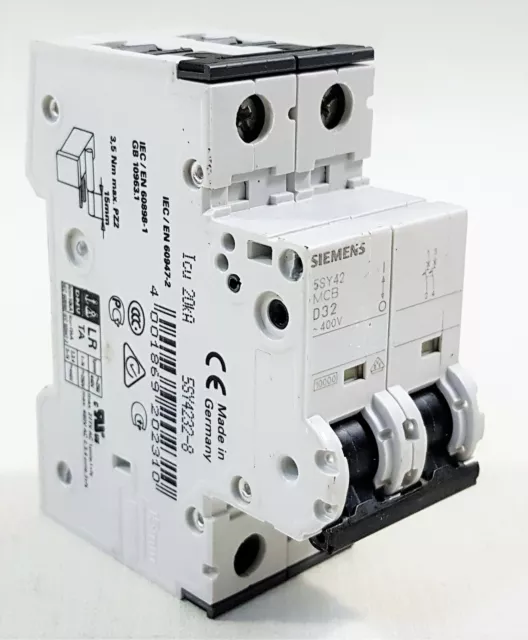 Siemens 5SY 42 MCB D23 Dispositif Disjoncteur Interrupteur