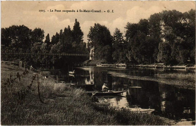 CPA Le Pont suspendu a St-Maur Creteil FRANCE (1339151)