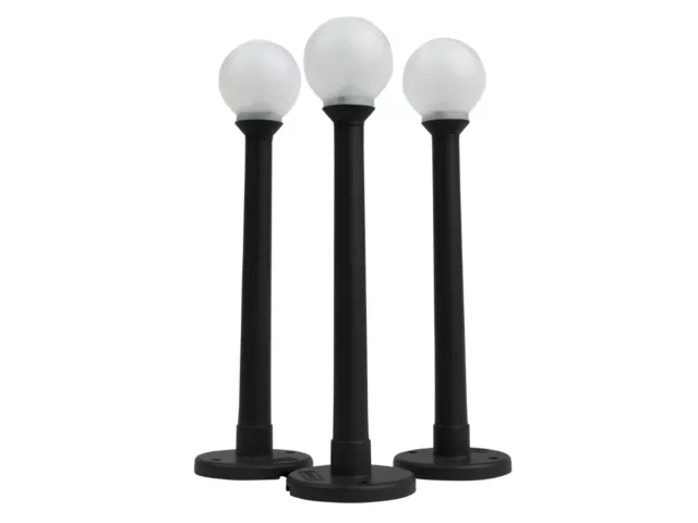 Lionel #12926 Globe Lamps 3 Pack (Black) 2