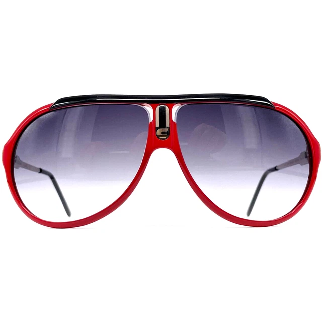 Vintage CARRERA "ENDURANCE" sunglasses - Black/Red - made in Italy - Large